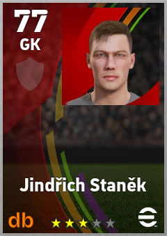 Jindřich Staněk — GK, OVR 77, MAX 77