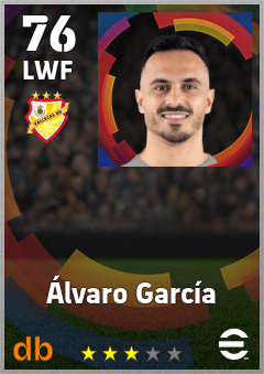 Álvaro García eFootball player card