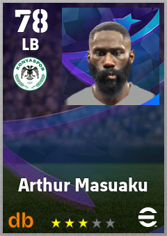 Arthur Masuaku — LB, OVR 78, MAX 78