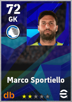 Marco Sportiello — GK, OVR 72, MAX 72