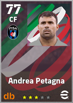 Andrea Petagna — CF, OVR 77, MAX 86