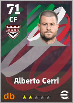 Alberto Cerri — CF, OVR 71, MAX 71