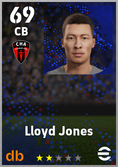 Lloyd Jones — CB, OVR 69, MAX 69