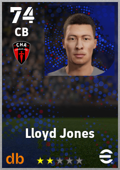 Lloyd Jones — CB, OVR 74, MAX 74