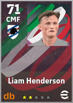 Liam Henderson — CMF, OVR 71, MAX 71