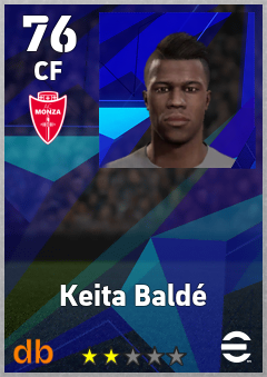 Keita Baldé — CF, OVR 76, MAX 76