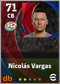 Nicolás Vargas — CB, OVR 71, MAX 71