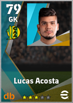 Lucas Acosta — GK, OVR 79, MAX 79