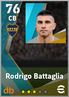 Rodrigo Battaglia — CB, OVR 76, MAX 76