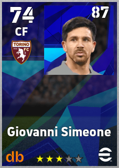 Giovanni Simeone eFootball player card
