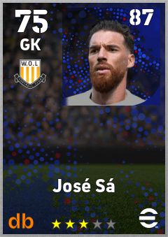 José Sá eFootball player card