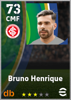 Bruno Henrique — CMF, OVR 73, MAX 73
