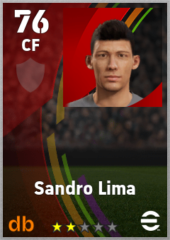 Sandro Lima — CF, OVR 76, MAX 76