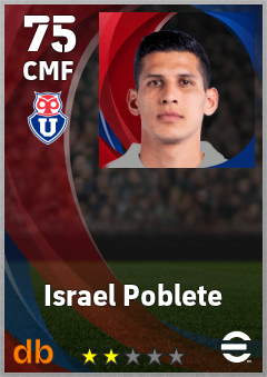 Israel Poblete — CMF, OVR 75, MAX 75