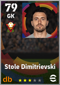 Stole Dimitrievski eFootball player card