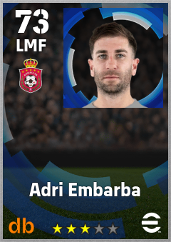 Adri Embarba — LMF, OVR 73, MAX 73