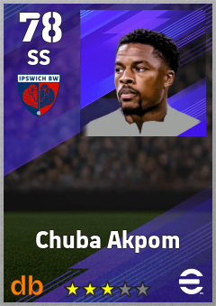 Chuba Akpom eFootball player card