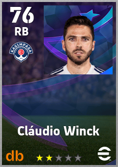 Cláudio Winck eFootball player card