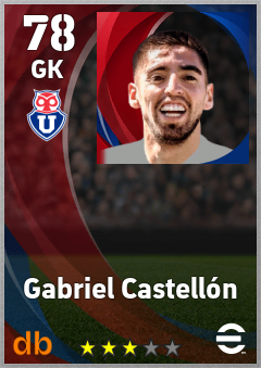 Gabriel Castellón — GK, OVR 78, MAX 78