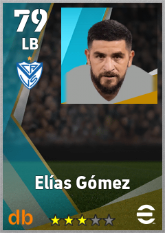 Elías Gómez — LB, OVR 79, MAX 79