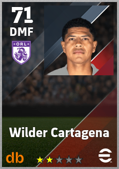 Wilder Cartagena — DMF, OVR 71, MAX 71
