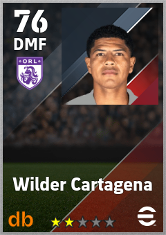 Wilder Cartagena — DMF, OVR 76, MAX 76