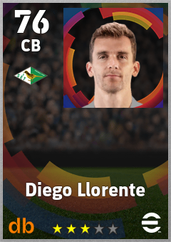Diego Llorente eFootball player card