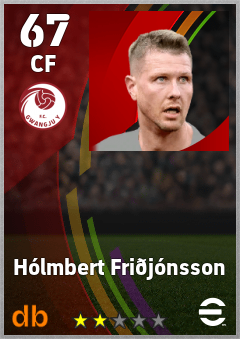 Hólmbert Friðjónsson — CF, OVR 67, MAX 67