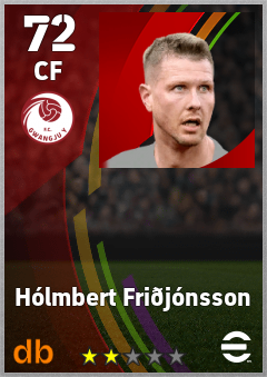 Hólmbert Friðjónsson — CF, OVR 72, MAX 72