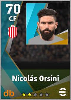 Nicolás Orsini — CF, OVR 70, MAX 70