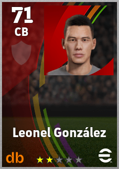 Leonel González eFootball player card