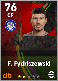 F. Fydriszewski — CF, OVR 76, MAX 76