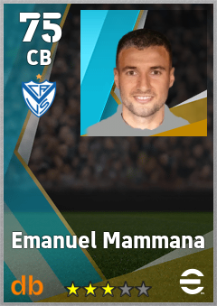 Emanuel Mammana — CB, OVR 75, MAX 75