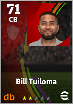 Bill Tuiloma eFootball player card