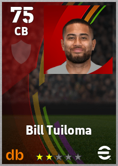 Bill Tuiloma — CB, OVR 75, MAX 75