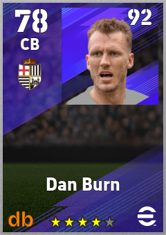 Dan Burn eFootball player card