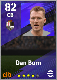 Dan Burn — CB, OVR 82, MAX 92