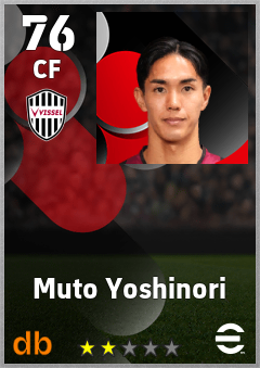 Muto Yoshinori — CF, OVR 76, MAX 76