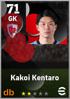 Kakoi Kentaro — GK, OVR 71, MAX 71