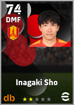 Inagaki Sho — DMF, OVR 74, MAX 74