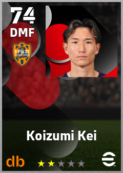Koizumi Kei — DMF, OVR 74, MAX 74