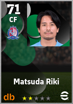 Matsuda Riki — CF, OVR 71, MAX 71
