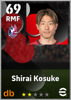 Shirai Kosuke eFootball player card