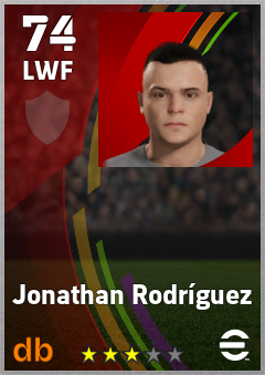 Jonathan Rodríguez eFootball player card