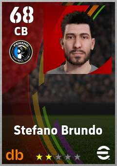 Stefano Brundo — CB, OVR 68, MAX 68