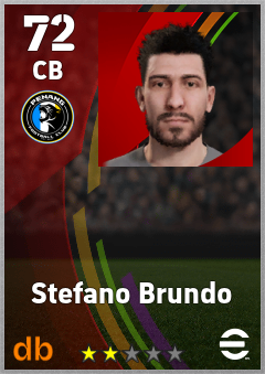 Stefano Brundo — CB, OVR 72, MAX 72