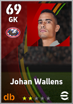 Johan Wallens — GK, OVR 69, MAX 69