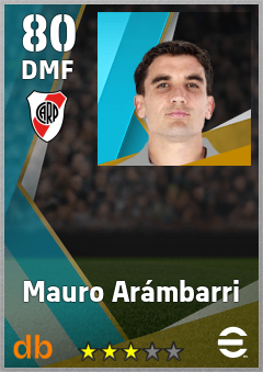 Mauro Arámbarri — DMF, OVR 80, MAX 88