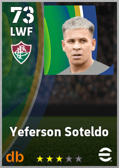 Yeferson Soteldo — LWF, OVR 73, MAX 73