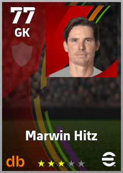 Marwin Hitz — GK, OVR 77, MAX 77